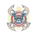 gym rat tattoo design idea