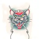 gym rat tattoo design idea