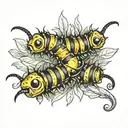 Coeur d Alene Caterpillars tattoo design idea