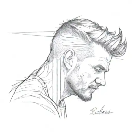 David Beckham tattoo design idea