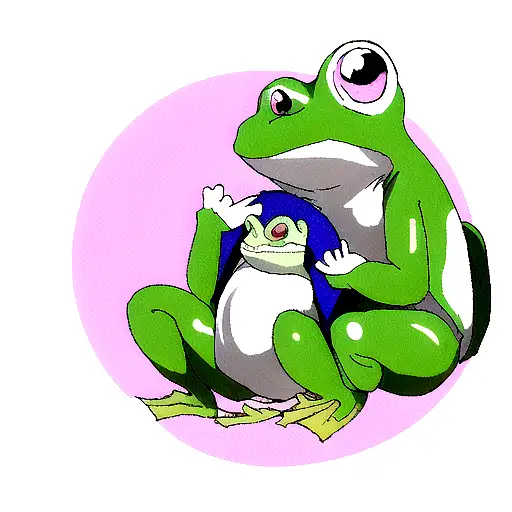 japanese frog tattoo design idea
