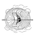 Moon phases in dance form tattoo design idea