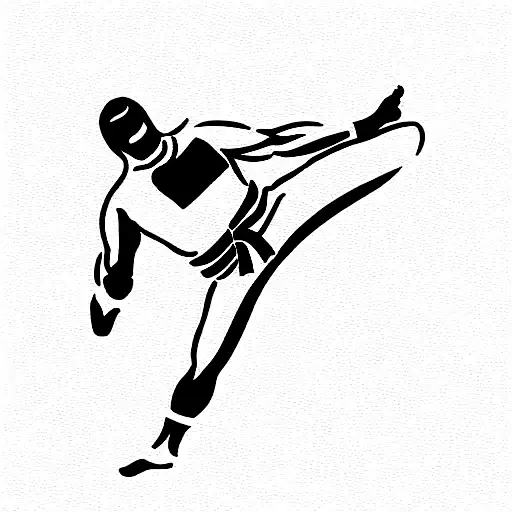 taekwondo and i love Taekwondo  tattoo design idea