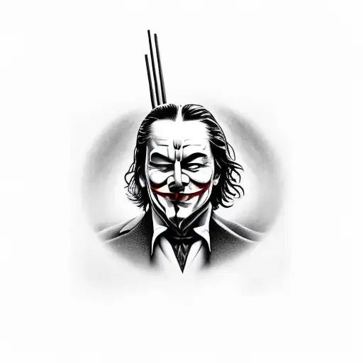 V for Vendetta and Joker tattoo design idea