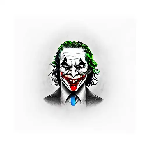 Vendetta Mask and Joker tattoo design idea
