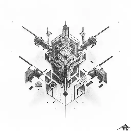 diseño gamer con el nombre MacroEthan tattoo design idea