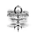 god is greater than highs and lows roman 8:38-39 tattoo design idea