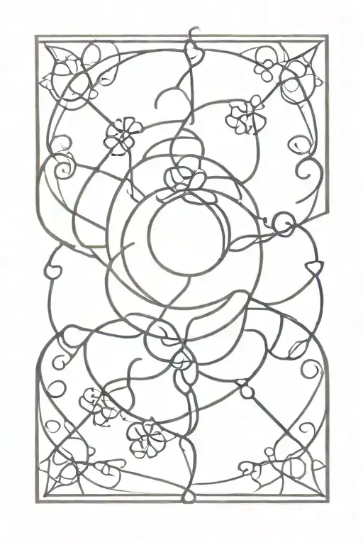 karma symbol tattoo design idea