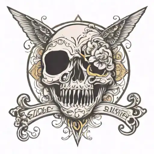 silence tattoo design idea