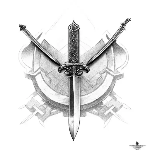 sword from the book Stormlight archive tattoo design idea