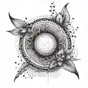 A tattoo symbolizing the 4 years of a long-distance relationship with a touch of dotwork tattoo design idea