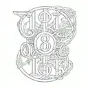 1988 in roman numerals  tattoo design idea