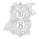 1988 in roman numerals  tattoo design idea