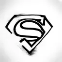 Superman tattoo design idea