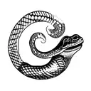 reptile painting tattoo design idea