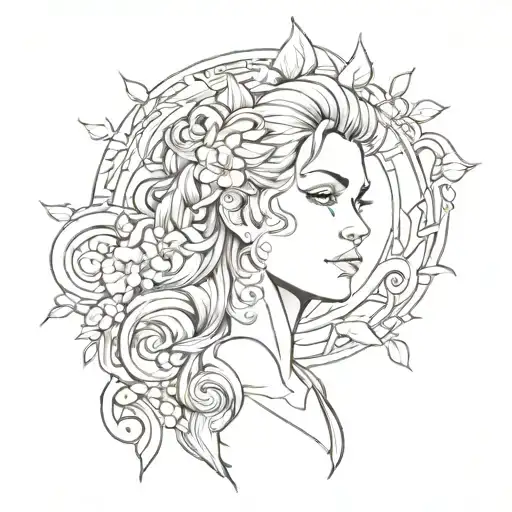 intuition, courage, determination tattoo design idea