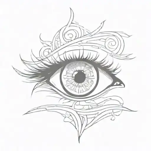 intuition eye tattoo design idea
