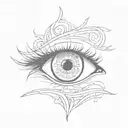 intuition eye tattoo design idea