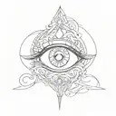 intuition eye tattoo design idea