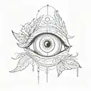 intuition eye tattoo design idea