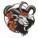 capricorn, alaska tattoo design idea