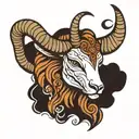 capricorn, alaska tattoo design idea
