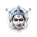 shiva e kali tattoo design idea