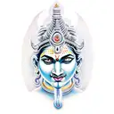 shiva e kali tattoo design idea