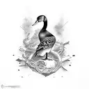 seven deadly sins ducks tattoo design idea