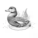 seven deadly sins ducks tattoo design idea