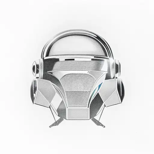 daft you punk helmets Jack of spades tattoo design idea