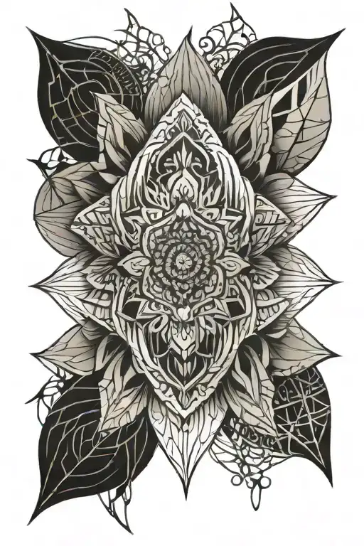 mandala tattoo design idea
