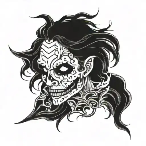 frayed ends of sanity tattoo design idea