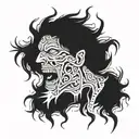 frayed ends of sanity tattoo design idea