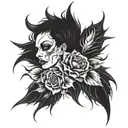 frayed ends of sanity tattoo design idea