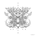 blueberry  tattoo design idea