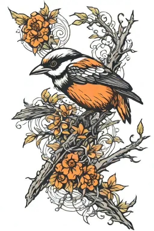 the shrike from the Hyperion book series tattoo design idea