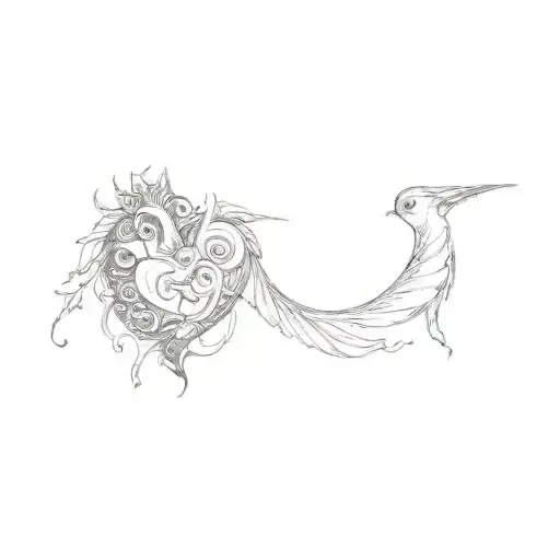 wise heart tattoo design idea