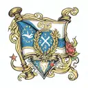 Sakartvelo EU flag inside tattoo design idea