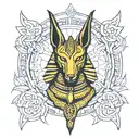 anubis tattoo design idea