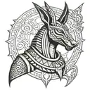 anubis tattoo design idea