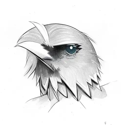 crow raven teen titans tattoo design idea
