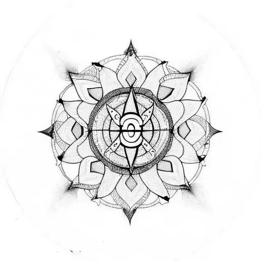 7 chakras tattoo design idea