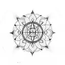 7 chakras tattoo design idea