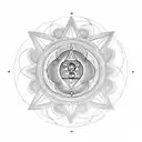 7 chakras tattoo design idea