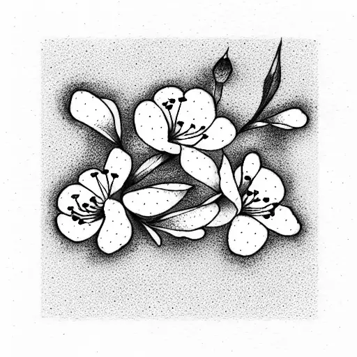 Cherry Blossom tattoo design idea