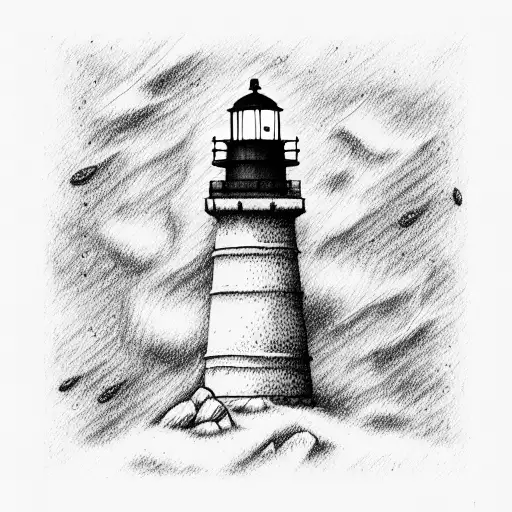 Lighthouse tattoo design idea