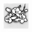 Cherry Blossom tattoo design idea