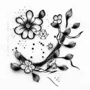 Cherry Blossom tattoo design idea