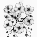 Cherry Blossom tattoo design idea